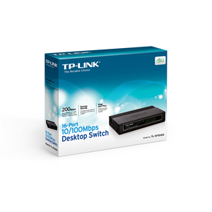 SWITCH 16P 10/100MBPS TP-LINK PLAST IC CASE