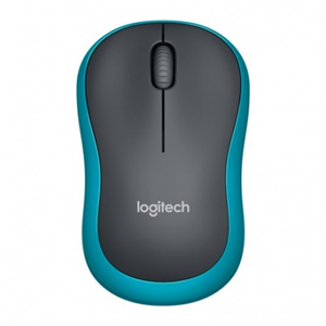 Logitech M185 - Mouse - ottica - senza fili - 2.4 GHz - ricevitore wireless USB - blu