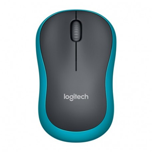 MOUSE M185 LOG CORDLESS GREY/BLU LOGITECH USB NANO RECEIVER