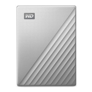 WESTERN DIGITAL WD My Passport Ultra WDBC3C0010BSL - HDD - crittografato - 1 TB - esterno (portatile) - USB 3.0 (USB-C connettore) - 256 bit AES - argento