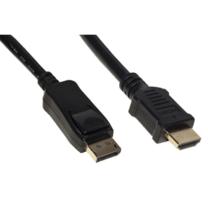 LINK CAVO DISPLAYPORT 1.2 - HDMI ® 1.4 4Kx2K 30HZ CONTATTI DORATI MT 1,8