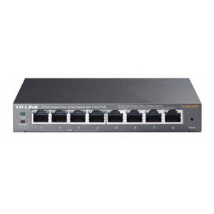 TP-Link Easy Smart TL-SG108PE - Switch - intelligente - 4 x 10/100/1000 (4 PoE+) + 4 x 10/100/1000 - desktop - PoE+ (64 W)