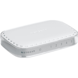 NETGEAR Switch Unmanaged 5 porte 1G Switch 5 porte 1000Base-T RJ45 schermate, led integrati sulle porte - alimentatore esterno - Platinum case - Versione Multilingua BUSINESS