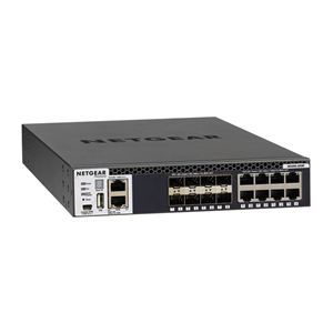 NETGEAR XSM4316S Switch ProSAFE M4300-8X8F Full Managed Stackable 8 porte 10Gb RJ45 e 8 porte 10Gb SFP+ , montabile su rack