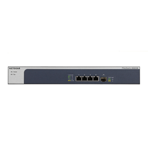 NETGEAR XS505M Switch ProSAFE Unmanaged 4 porte 10Gb/MultiGigabit RJ45 (1Gb, 2,5Gb, 5Gb e 10Gb), 1 porta 10Gb SFP+, montabile a rack