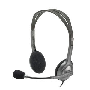 Logitech Stereo H111 - Cuffie con microfono - over ear - cablato