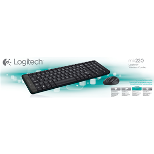 Logitech Wireless Combo MK220 - Set mouse e tastiera - senza fili - 2.4 GHz - USA Internazionale