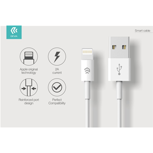 Cavo Dati e Carica Lightning iPhone e iPad IOS 8 > Bianco