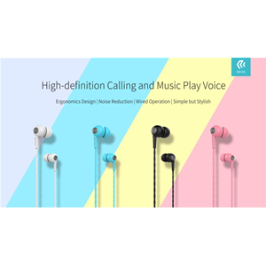 Auricolari Hi-Fi a filo con controllo Brano e risposta Nero
