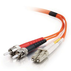C2G LC-ST 50/125 OM2 Duplex Multimode PVC Fiber Optic Cable (LSZH) - Cavo di rete - ST multi-mode (M) a LC multi-mode (M) - 10 m - fibra ottica - duplex - 50 / 125 micron - OM2 - senza alogeni - arancione