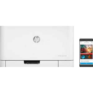 HP Color Laser 150nw - Stampante - colore - laser - A4/Legal - 600 x 600 dpi 4 ppm (colore) - fino a 18 ppm - capacità 150 fogli - USB 2.0, LAN, Wi-Fi(n)