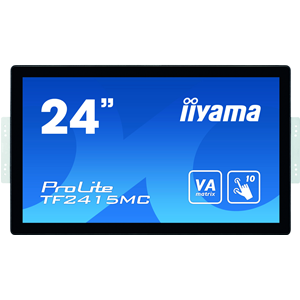 iiyama ProLite TF2415MC-B2 - Monitor a LED - 23.8" - telaio aperto - touchscreen - 1920 x 1080 Full HD (1080p) @ 60 Hz - VA - 350 cd/m² - 3000:1 - 16 ms - HDMI, VGA, DisplayPort - nero