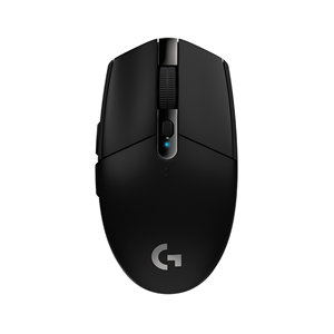 Logitech G G305 - Mouse - ottica - 6 pulsanti - senza fili - 2.4 GHz - ricevitore wireless USB - nero