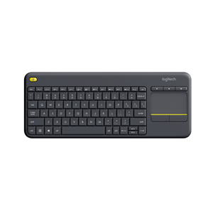 Logitech Wireless Touch Keyboard K400 Plus - Tastiera - senza fili - 2.4 GHz - QWERTY - USA Internazionale - nero