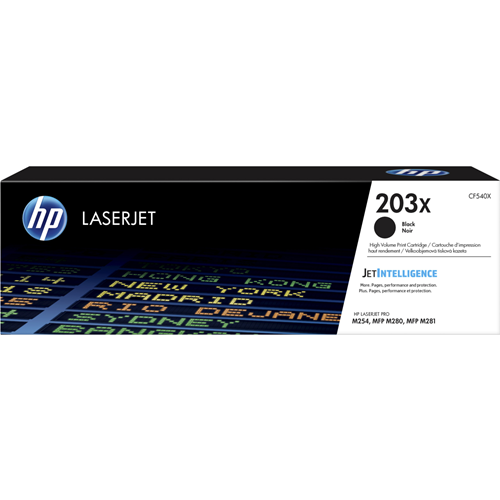 HP TONER NERO 203X PER LJ PRO M254/ MFP M280/281 ALTA CAPACITA 3200 PAG