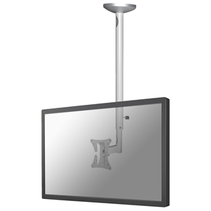 NewStar FPMA-C050SILVER - Montaggio a soffitto per TV LCD / al plasma (Tilt & Swivel) - argento - dimensione schermo: 10"-30"