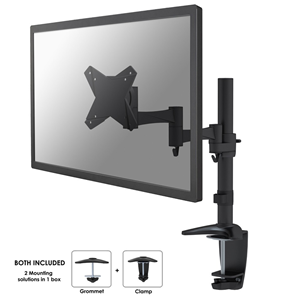 NewStar FPMA-D1330BLACK - Montaggio a scrivania per display LCD - nero - dimensione schermo: 10"-30"