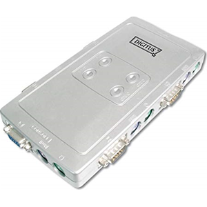 DIGITUS KVM SWITCH 4 PORTE + CAVI PS2 AB107 (SPECIAL PRICE FOR END OF SALES)