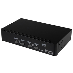 StarTech.com Switch KVM DisplayPort a 4 porte con audio - Commutatore USB, tastiera, Mouse, computer per monitor DP - 2560x1600 (SV431DPUA) - Switch KVM / audio / USB - 4 x KVM / audio / USB - 1 utente locale - desktop - per P/N: DP4N1USB6, IM12D1500