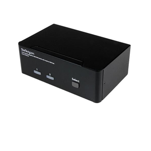 StarTech.com Switch KVM USB doppio DisplayPort 2 porte con audio e hub USB 2.0 - Switch KVM / audio - 2 x KVM / audio - 1 utente locale - desktop - per P/N: IM12D1500P, SVA12M2NEUA, SVA12M5NA
