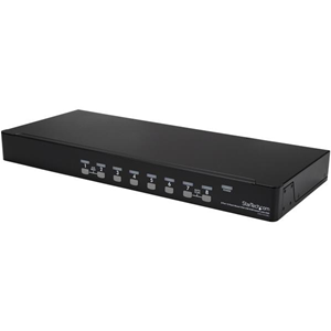 StarTech.com Kit Switch KVM USB montabile a rack 1U 8 porte con funzione OSD e cavi - Switch KVM - 8 x KVM port(s) - 1 utente locale - montabile su rack - per P/N: RK12OD2, RK3236BKF, RK4236BKB, RK4242BK30, RKCONS1701, RKCONS17HD, RKQMCAB12V2