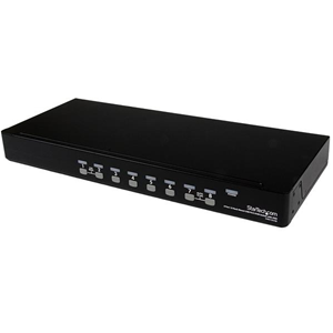 StarTech.com Switch KVM USB PS/2 a 8 porte montabile a rack 1U, con OSD - Switch KVM - 8 x KVM port(s) - 1 utente locale - desktop - per P/N: RK3236BKF