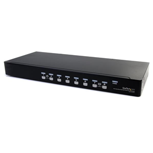 StarTech.com Switch KVM VGA USB a 8 porte montabile su rack con audio (cavi audio inclusi) - Switch KVM / audio - 8 x KVM / audio - 1 utente locale - desktop - per P/N: RK3236BKF, RK4236BKB, RK4242BK24, RK4242BK30, RKCONS1701, RKCONS17HD, RKQMCAB12V2