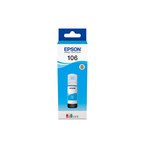 EPSON SUPPLIES Epson 106 - 70 ml - ciano - originale - serbatoio inchiostro - per EcoTank ET-7700, ET-7750, L7160, L7180, Expression Premium ET-7700, ET-7750