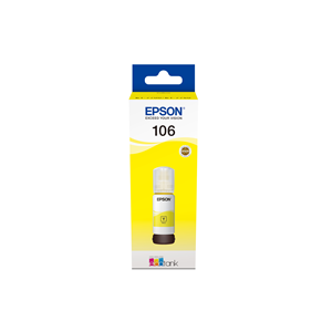 EPSON SUPPLIES Epson 106 - 70 ml - giallo - originale - serbatoio inchiostro - per EcoTank ET-7700, ET-7750, L7160, L7180, Expression Premium ET-7700, ET-7750