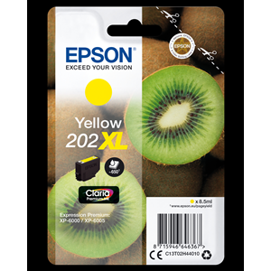 Epson 202XL - 8.5 ml - XL - giallo - originale - blister - cartuccia d'inchiostro - per Expression Premium XP-6000, XP-6005, XP-6100, XP-6105