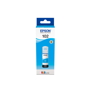 Epson 102 - 70 ml - ciano - originale - serbatoio inchiostro - per EcoTank ET-15000, 2750, 2751, 2756, 2850, 2851, 2856, 3850, 4750, 4850, 4856