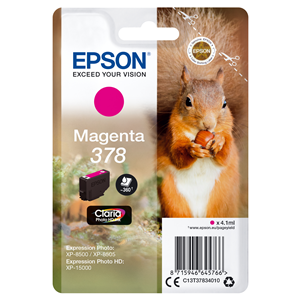 EPSON SUPPLIES Epson 378 - 4.1 ml - magenta - originale - blister - cartuccia d'inchiostro - per Expression Home XP-8605, 8606, Expression Home HD XP-15000, Expression Photo XP-8505, 8700