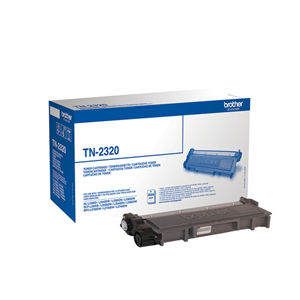 Brother TN2320 - Nero - originale - cartuccia toner - per Brother DCP-L2500, L2520, L2560, HL-L2300, L2340, L2360, L2365, MFC-L2700, L2720, L2740