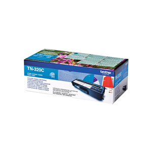 Brother TN320C - Ciano - originale - cartuccia toner - per Brother DCP-9055, DCP-9270, HL-4140, HL-4150, HL-4570, MFC-9460, MFC-9465, MFC-9970