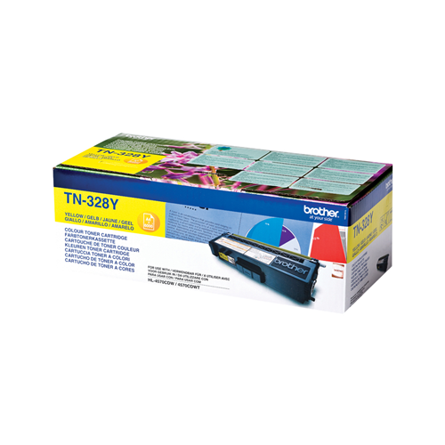 Brother TN328Y - Giallo - originale - cartuccia toner - per Brother DCP-9270CDN
