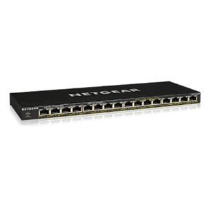 NETGEAR GS316P - Switch - unmanaged - 16 x 10/100/1000 (PoE+) - desktop, montaggio a parete - PoE+ (115 W)