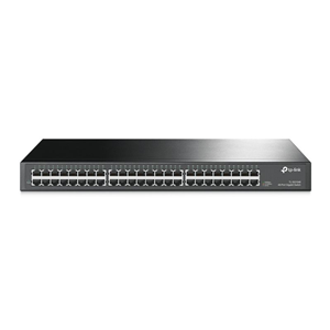 TP-LINK SWITCH 48P GIGABIT RJ45PORTS 1U 19- INCK RACK MOUNTABLE STEEL CASE