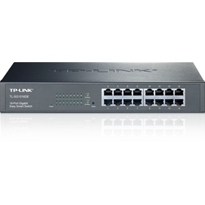 TP-Link JetStream TL-SG1016DE - Switch - gestito - 16 x 10/100/1000 - montabile su rack