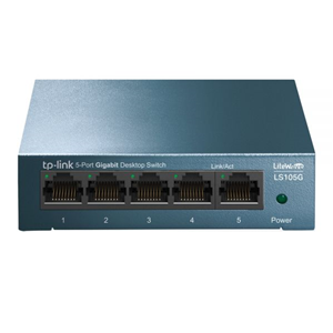 TP-Link LiteWave LS105G - Switch - unmanaged - 5 x 10/100/1000 - desktop - AC 220 V