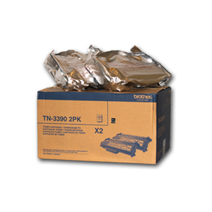 Brother TN3390 - Confezione da 2 - nero - originale - cartuccia toner - per Brother DCP-8250DN, HL-6180DW, HL-6180DWT, MFC-8950DW, MFC-8950DWT