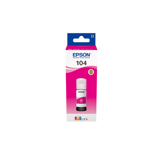 EPSON SUPPLIES Epson EcoTank 104 - 65 ml - magenta - originale - serbatoio inchiostro - per EcoTank ET-14100, 1810, 2721, 2810, 2811, 2812, 2814, 2815, 2820, 2821, 2825, 2826, 4800