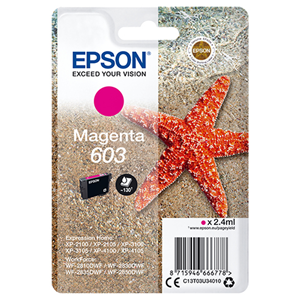 EPSON SUPPLIES Epson 603 - 2.4 ml - magenta - originale - blister - cartuccia d'inchiostro - per Expression Home XP-2150, 2155, 3150, 3155, 4150, 4155, WorkForce WF-2820, 2840, 2845, 2870