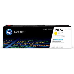HP TONER 207A, GIALLO. 1250 PAG, PER Pro M255dw, M282nw, M283fdn, M283fdw