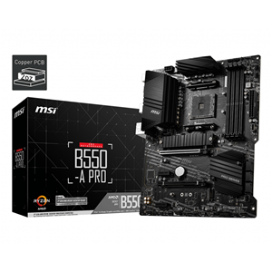 MSI MICROSTAR MB MSI B550-A PRO AM4 RYZ5000 4D4 6S3 2M.2 U3.2 GBLAN H/DP RAID