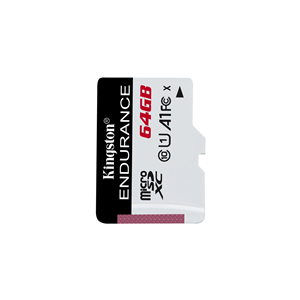 Kingston High Endurance - Scheda di memoria flash - 64 GB - A1 / UHS-I U1 / Class10 - UHS-I microSDXC