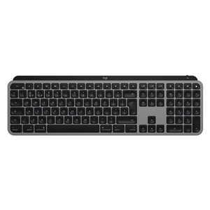 Logitech MX Keys per Mac - Tastiera - retroilluminato - Bluetooth, 2.4 GHz - QWERTY - italiana - grigio spazio