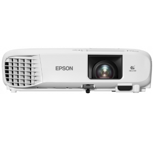 Epson EB-W49 - Proiettore 3LCD - portatile - 3800 lumen (bianco) - 3800 lumen (colore) - WXGA (1280 x 800) - 16:10 - LAN - bianco