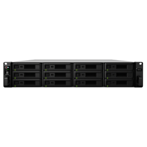 SYNOLOGY NAS RACK 12BAY 2.5"/3.5" SSD/HDD SATA, INTEL XEON D-1521 4CORE 2.4GHz, 8GB UDIMM DDR4 ECC (UP TO 64GB), 4xGIGABIT, 2xUSB 3.0, 2xEXPANSION PORT, 2x8-LANE, SYNOLOGY HYBRID RAID 0,1,5,6,10 (SHR)