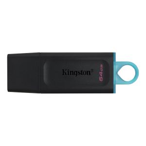 Kingston DataTraveler Exodia - Chiavetta USB - 64 GB - USB 3.2 Gen 1 - nero con alzavola