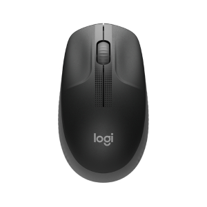 Logitech M190 - Mouse - ottica - 3 pulsanti - senza fili - ricevitore wireless USB - carbone